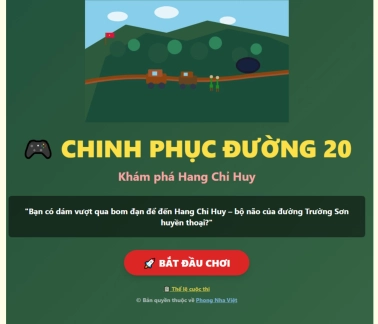 Cuộc thi Chinh phục Đường 20 - Khám phá Hang Chỉ Huy