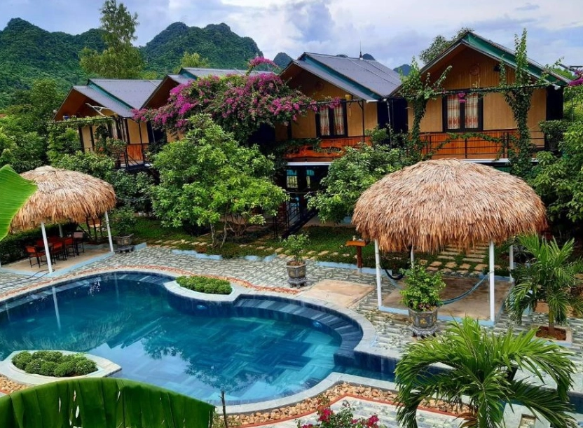 Phong Nha Bolero Bungalow – Tận hưởng không gian xanh mát hòa mình vào thiên nhiên