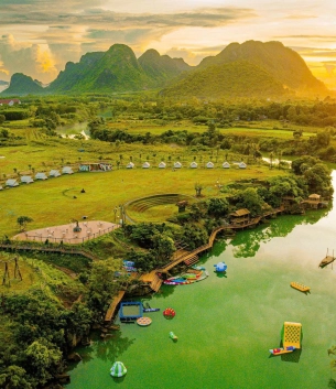 Phong Nha Valley Camping – Không Gian Cắm Trại Xanh Giữa Di Sản Thiên Nhiên