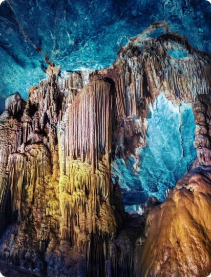 Dong Hoi- Paradise cave - Chay river and  Dark cave