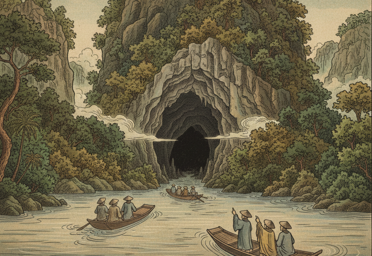 Phong Nha Cave, as illustrated in the 16th century