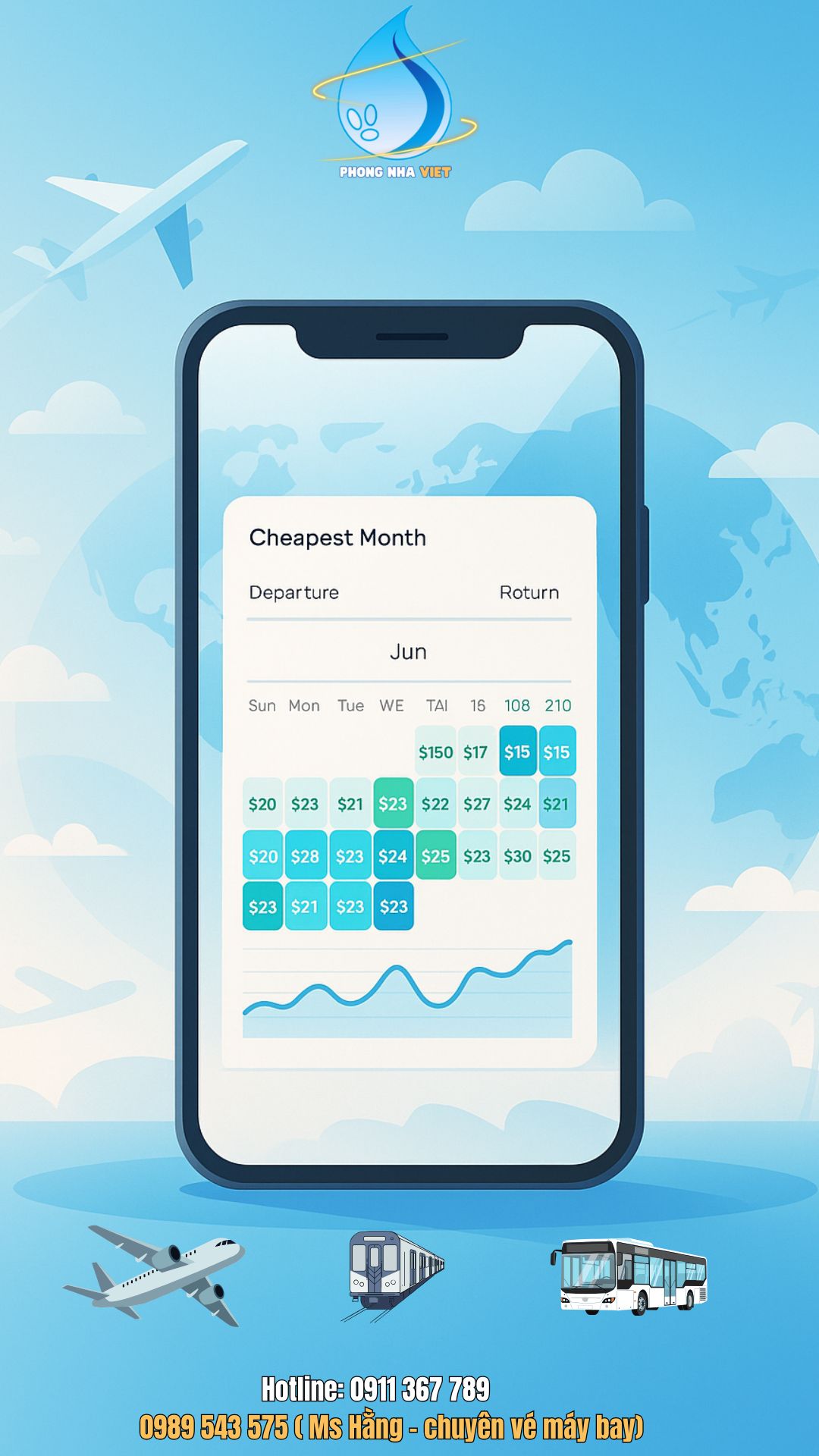 Liên hệ đặt vé Phong Nha Việt