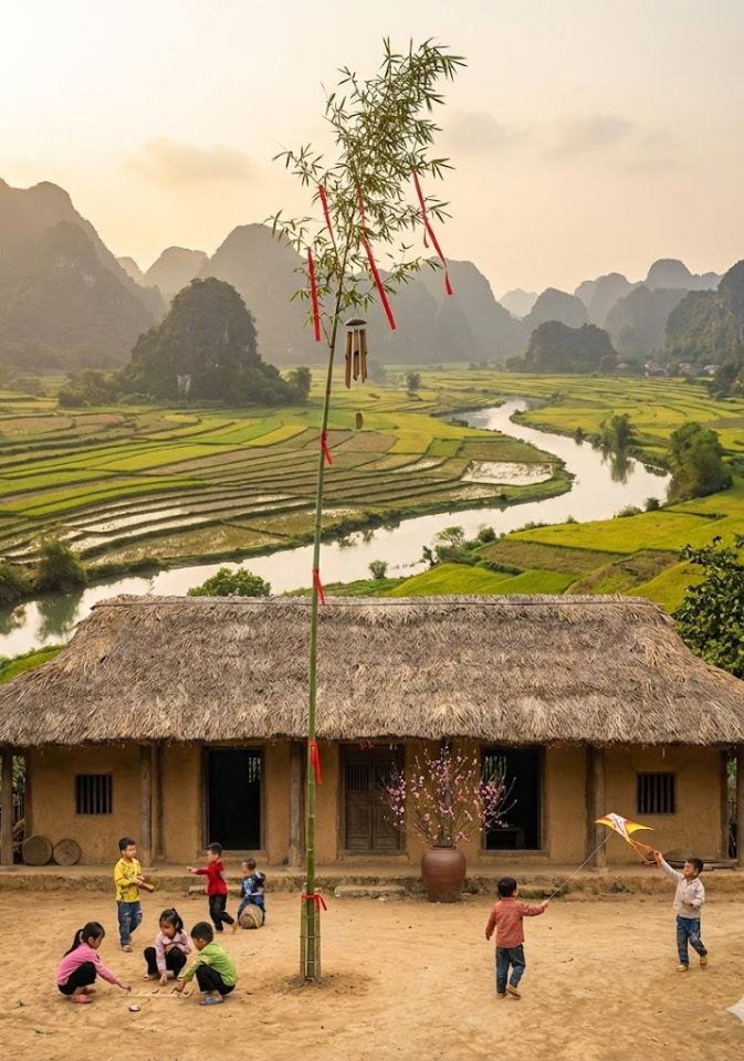 Tết Làng quê nông thôn xưa