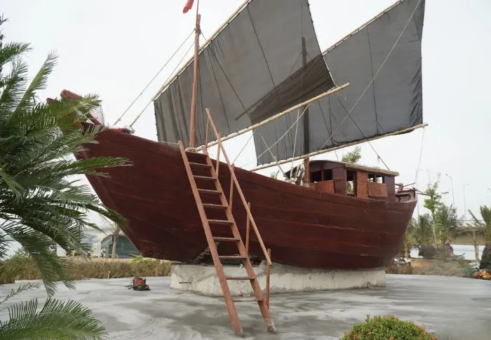 Mô hình tàu không số Bến phà Giang